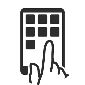 Hand using cellphone